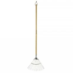 Kent & Stowe Stainless Steel Long Handled Lawn & Leaf Rake