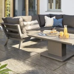 LIFE Timber Deluxe Corner Dining Set With Adjustable Table 12 LIFE Timber Deluxe Corner Dining Set With Adjustable Table -Outlet Garden Living Store 1106366 5