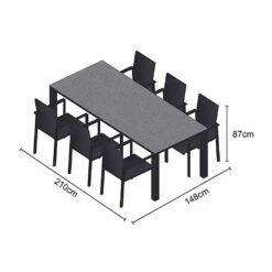 LIFE Sense Concept 6 Seater Dining Set 5 LIFE Sense Concept 6 Seater Dining Set -Outlet Garden Living Store 1137014 2