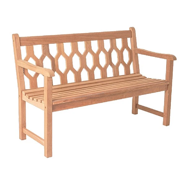 Alexander Rose Mahogany 4ft Lattice Bench 1 Alexander Rose Mahogany 4ft Lattice Bench