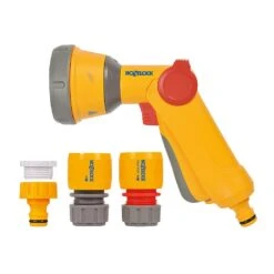 Hozelock Multi-Spray Gun Soft Touch & Fittings Set -Outlet Garden Living Store 1175229 2