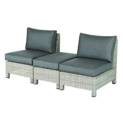 Kettler Palma Low Lounge Companion Set - White Wash 5 Kettler Palma Low Lounge Companion Set - White Wash -Outlet Garden Living Store 1178091 3