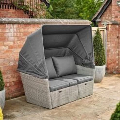 Kettler Palma Daybed - White Wash -Outlet Garden Living Store 1178092 3