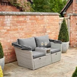 Kettler Palma Daybed - White Wash -Outlet Garden Living Store 1178092 5