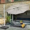Hartman Pacific 3m Round Cantilever Parasol - Dove