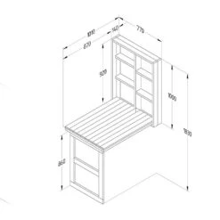Forest Fold Down Wall Garden Bar 12 Forest Fold Down Wall Garden Bar -Outlet Garden Living Store 1227077 5