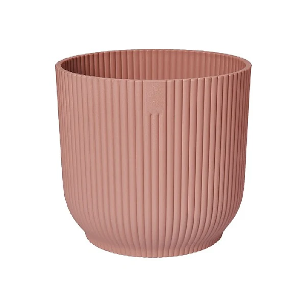 Elho Vibes Fold Round Planter 22cm Delicate Pink 5 Elho Vibes Fold Round Planter 22cm Delicate Pink - Image 5