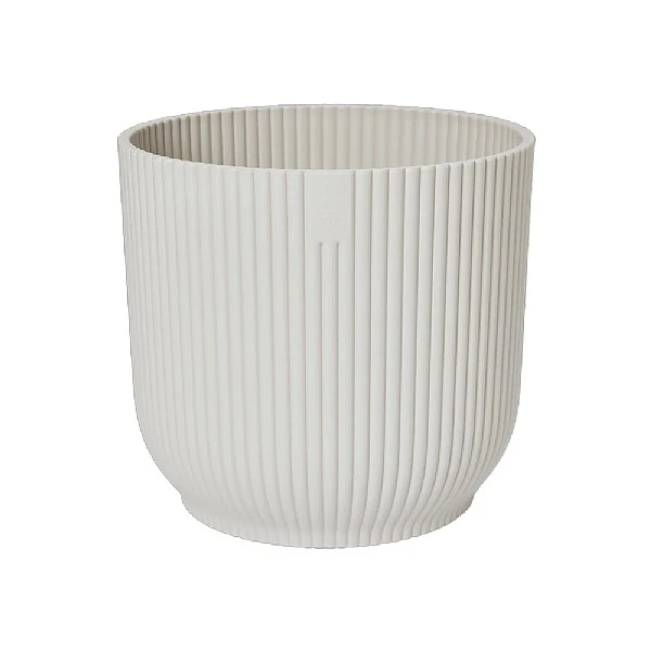 Elho Vibes Fold Round Planter 22cm Silky White 5 Elho Vibes Fold Round Planter 22cm Silky White - Image 5