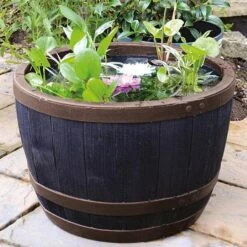Outlet Garden Living Store 11 Blenheim Half Barrel Planter 61cm Copper