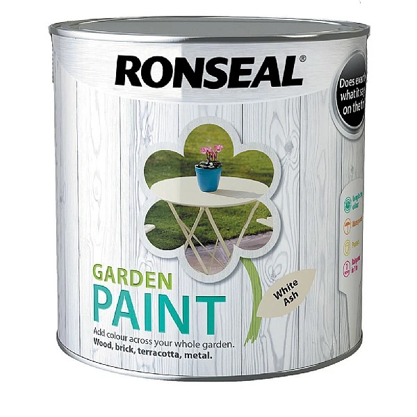 Ronseal Garden Paint White Ash 2.5L 1 Ronseal Garden Paint White Ash 2.5L