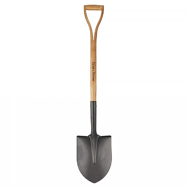 Kent & Stowe Carbon Steel Round Nose Shovel 1 Kent & Stowe Carbon Steel Round Nose Shovel