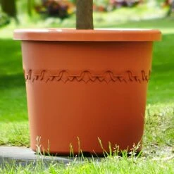 Elho Algarve Cilindro Planter With Wheels 48cm