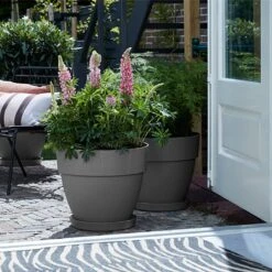 Elho Vibia Campana 35cm Round Planter (Various Colours) -Outlet Garden Living Store VIBCAMRND35 5
